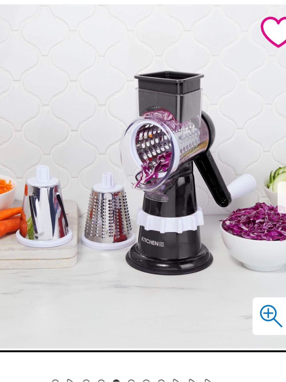 Kitchen HQ Speed Grater and Slicer with Suction Base - NEW